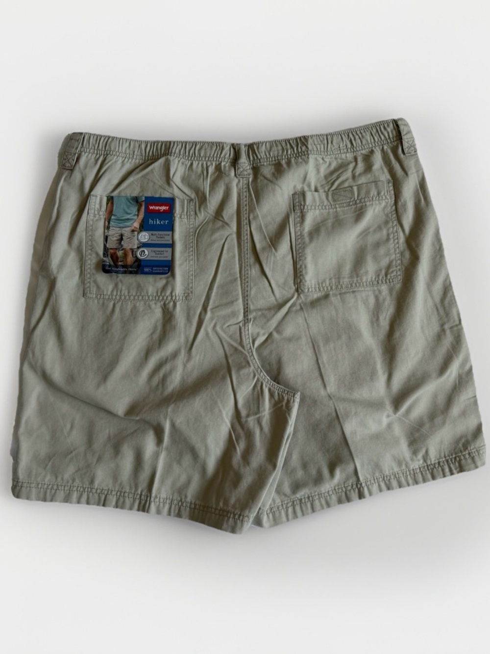 Wrangler Hiker Shorts Men's 48 Khaki Cotton Canvas Cargo Utility Gorpcore NWT - Picture 2 of 10